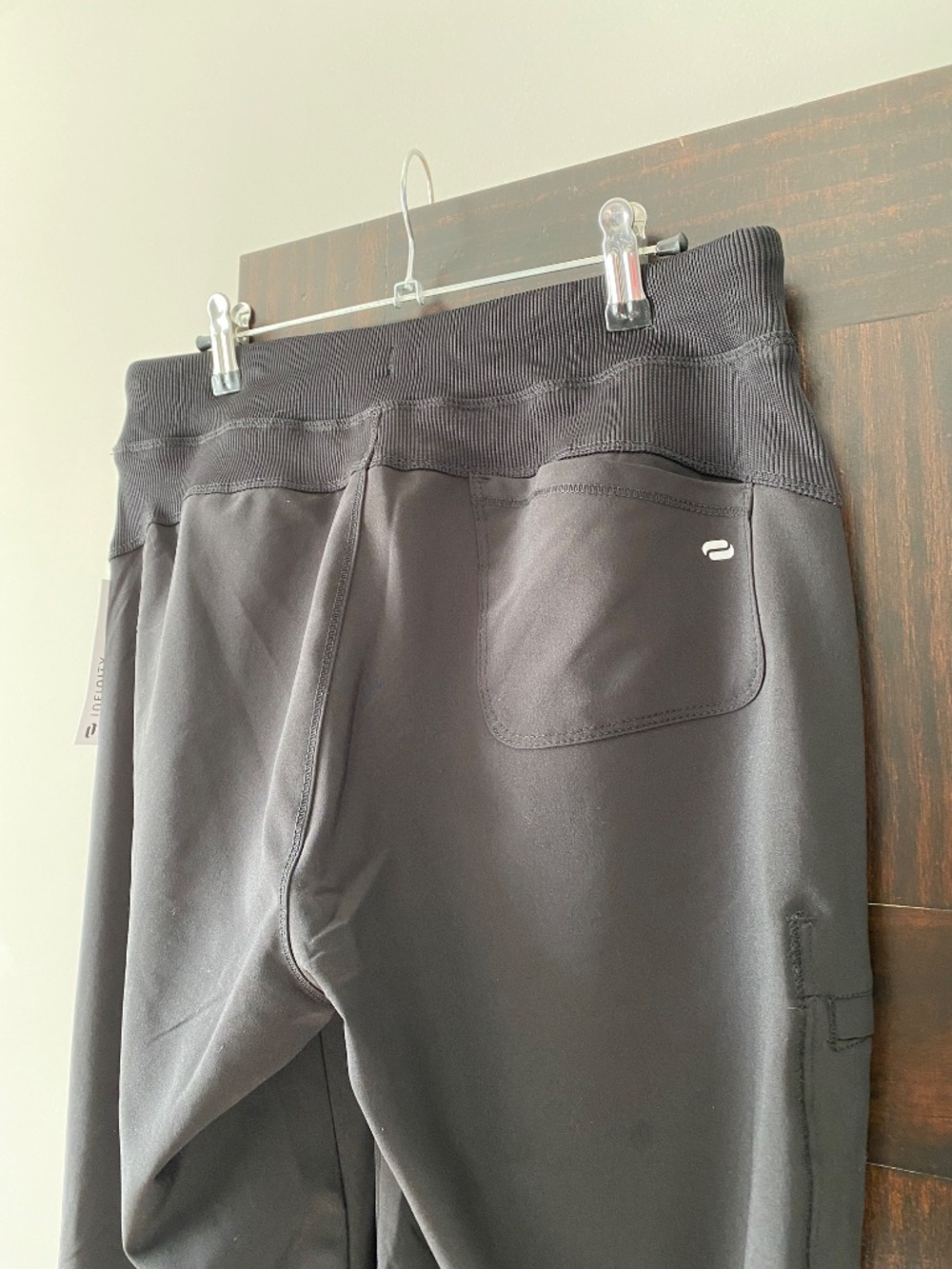 Infinity Scrub Pants Women’s M Black Stretch Drawstring Medical Uniform - Picture 8 of 11